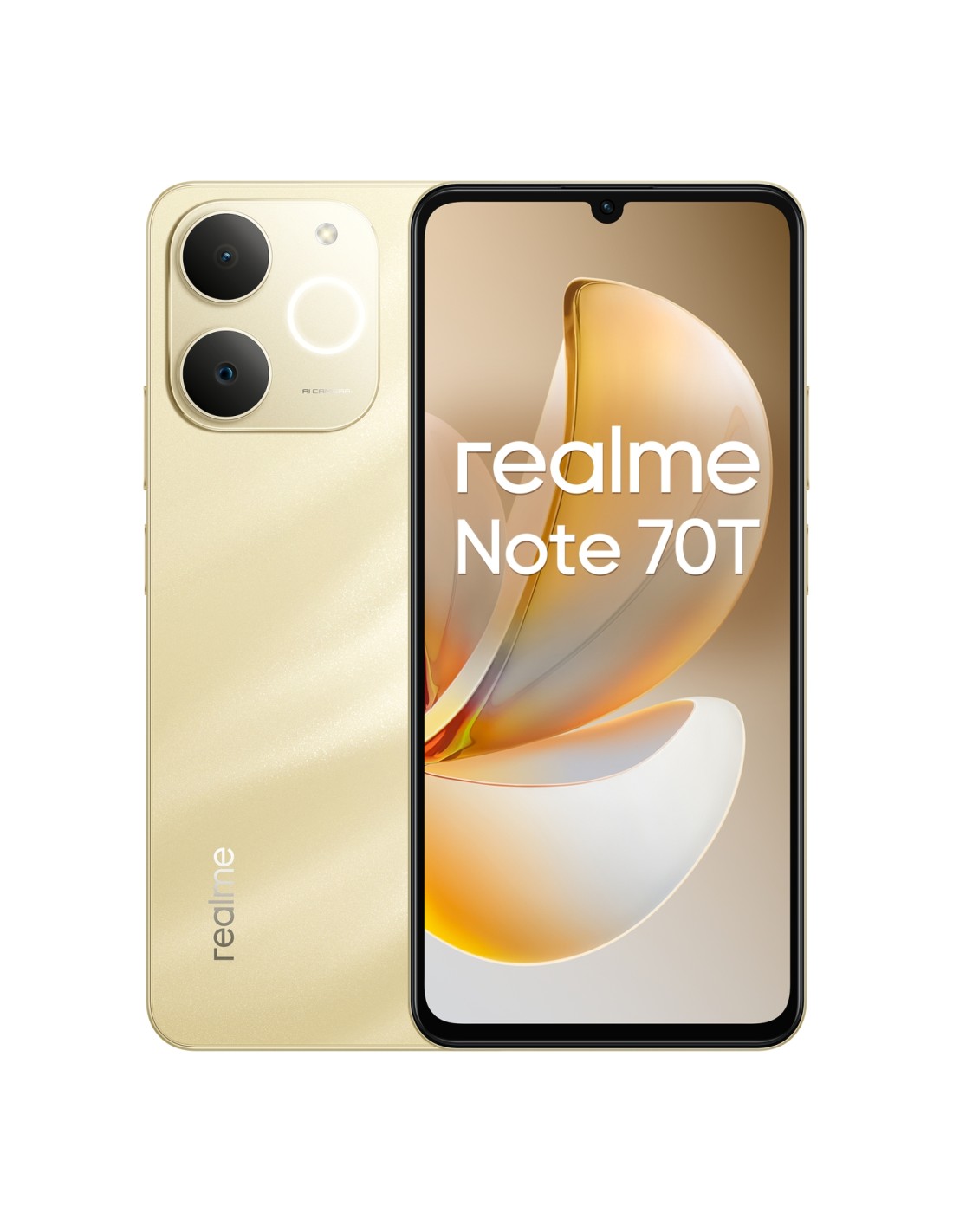 realme Note 70T 17,1 cm (6.74") SIM doble Android 15 4G USB Tipo C 4 GB 256 GB 6000 mAh Oro