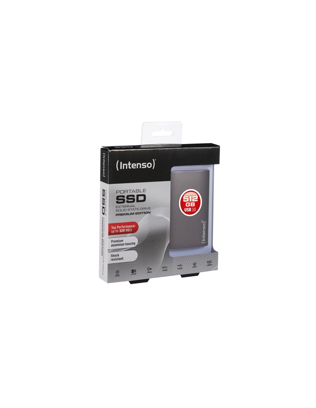 DISCO EXTERNO INTENSO PREMIUM EDITION SSD 512GB USB 3.0 NEGRO 3823450