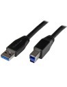 StarTech.com Cable Activo USB 3.0 SuperSpeed de 10 metros - Usb A Macho a Usb B Macho negro