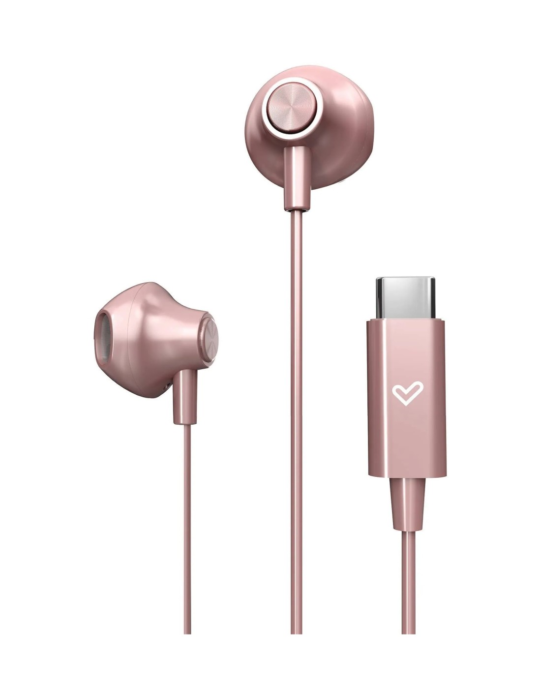 Energy Sistem EasyPods Auriculares Alámbrico Dentro de oído Llamadas/Música USB Tipo C Oro rosa