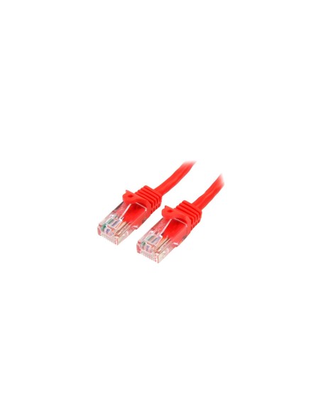 StarTech.com Cable de Red de 0,5m Rojo Cat5e Ethernet RJ45 sin Enganches