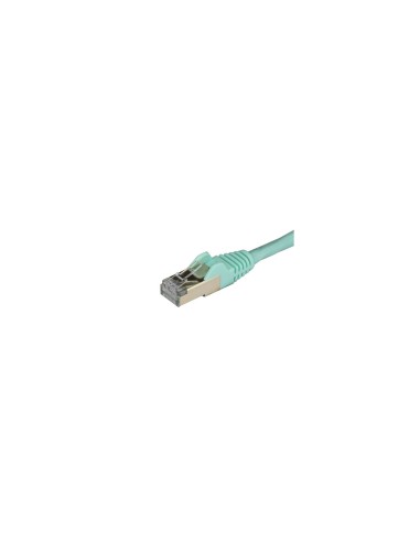 StarTech.com Cable de 1,5m de Red Ethernet Cat6a Aqua sin Enganches con Alambre de Cobre