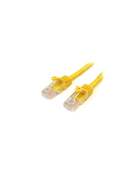 StarTech.com Cable de 1m Amarillo de Red Fast Ethernet Cat5e RJ45 sin Enganche - Cable Patch Snagless
