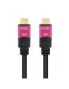cable nanocable hdmi macho a macho alta velocidad v2.0 repetidor para amplificar señal 25m negro rosa 10.15.3725