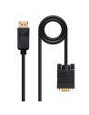 Nanocable Cable conversor DISPLAYPORT a VGA (D-Sub) 5 m Negro