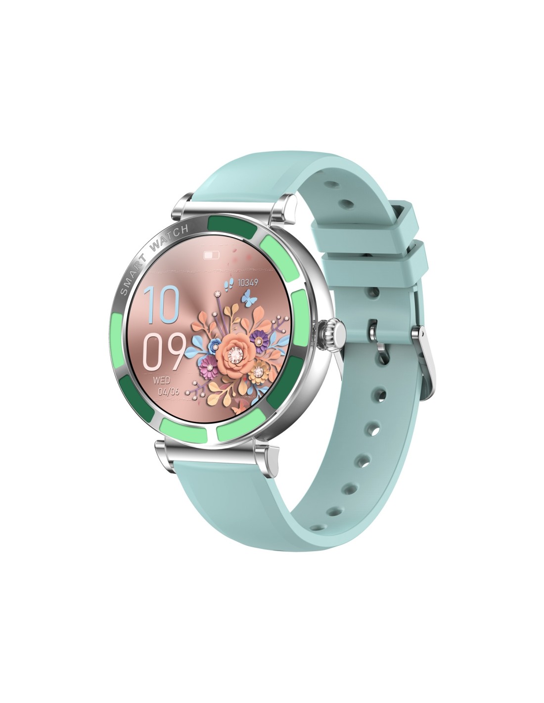 Trevi T-FIT 245 L 3,23 cm (1.27") IPS 41 mm Digital Pantalla táctil Verde, Metálico