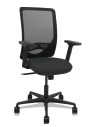 Piqueras y Crespo Silla Zulema sincro malla negra asiento bali negro brazos 2D ruedas 65
