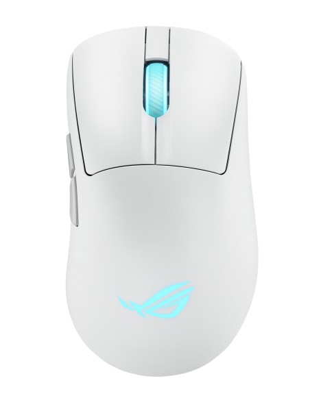 ASUS ROG Keris II Origin WHT ratón Juego mano derecha RF Wireless + Bluetooth + USB Type-A Óptico 42000 DPI