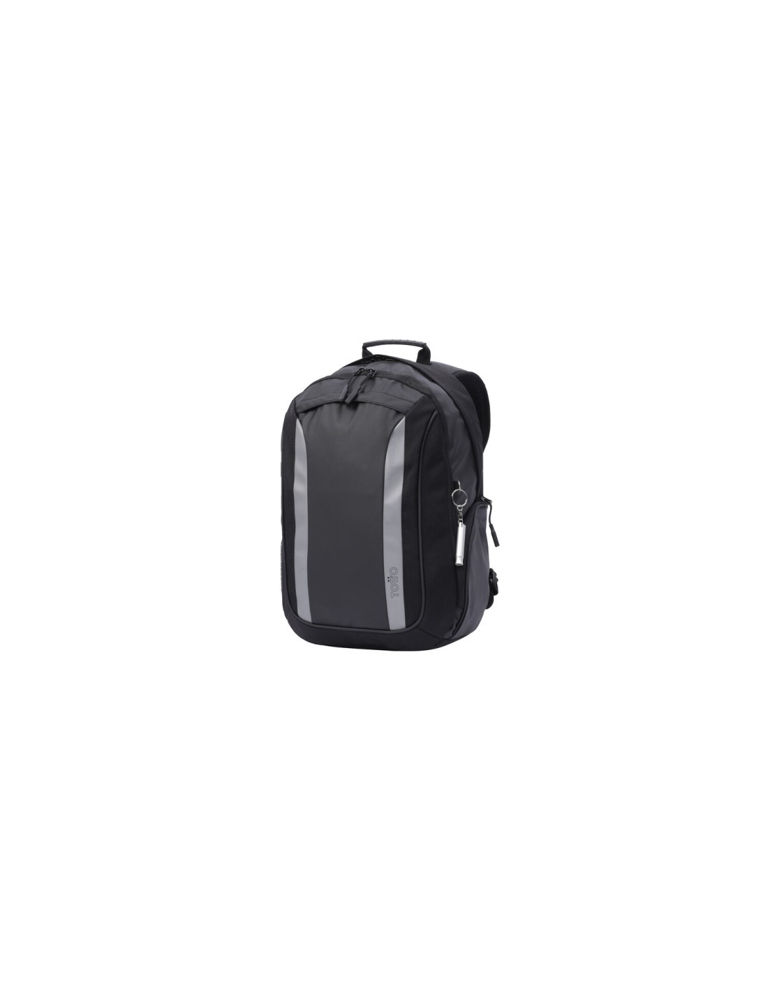 Totto MA04BIK001-22100-N01 mochila Mochila informal Negro, Gris Lienzo, Tela