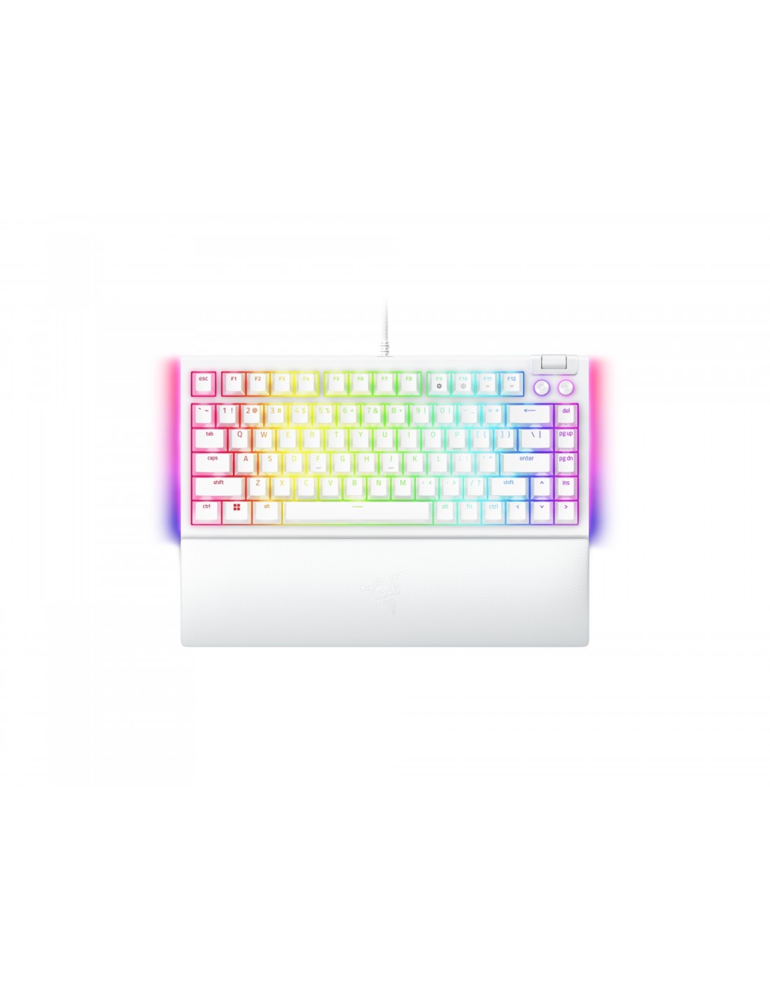 Razer BlackWidow V4 75% teclado USB QWERTY Inglés de EE. UU. Blanco
