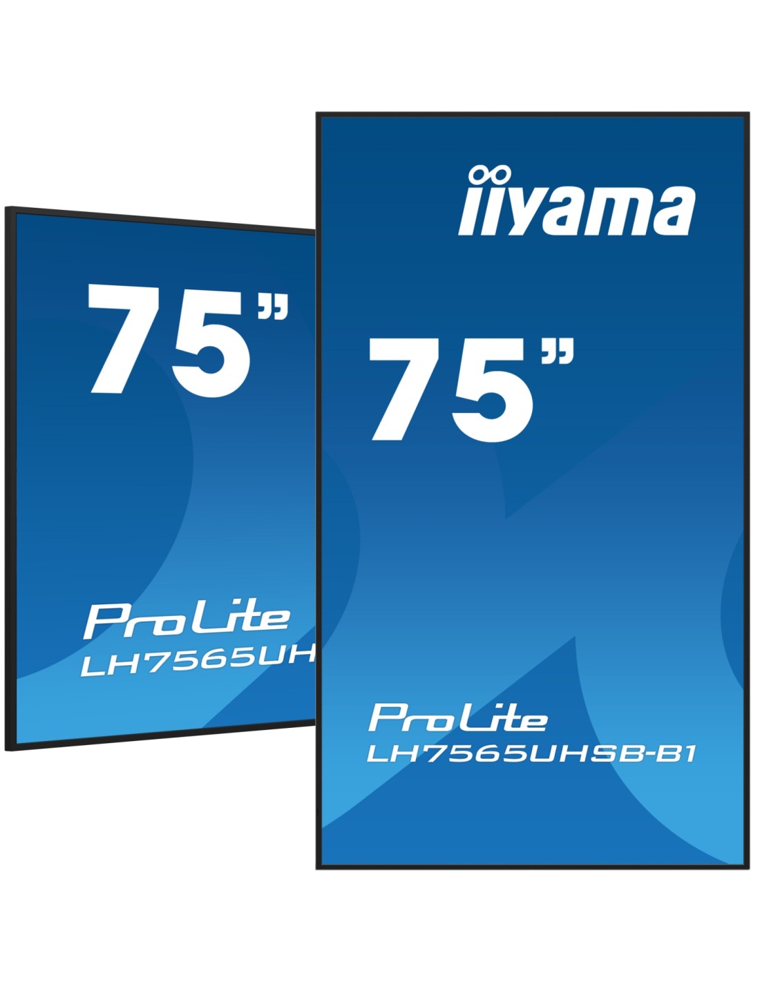 iiyama LH7565UHSB-B1 pantalla de señalización Diseño de quiosco 189,2 cm (74.5") LED Wifi 800 cd / m² 4K Ultra HD Negro Procesad