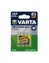 Varta blister 4 pilas recargables AAA 1000mah verde plata
