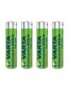 Varta blister 4 pilas recargables AAA 1000mah verde plata