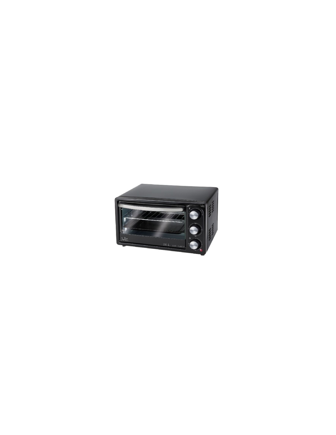 HORNO DE SOBREMESA JATA 1200W CAPACIDAD 16L FUNCIÍ?N GRILL INDICADOR LUMINOSO TEMPORIZADOR DE 60 MIN NEGRO HN916