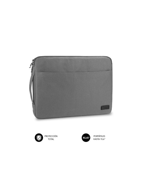 Funda subblim urban laptop sleeve para portatiles 15.6 gris SUB-LS-0PS0102