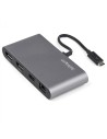 StarTech.com Mini Docking Station Thunderbolt 3 Mini Replicador de Puertos TB3 para Dos Monitores DisplayPort de 4K a 60Hz gris 