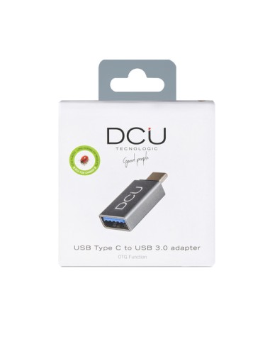 DCU Advance Tecnologic 30402030 cambiador de género para cable USB A USB C Gris
