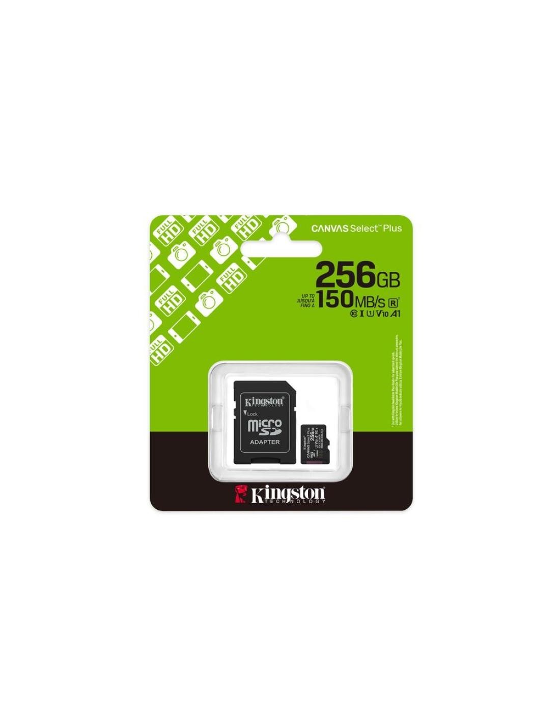 TARJETA DE MEMORIA KINGSTON 256GB 150MB/S CLASS 10