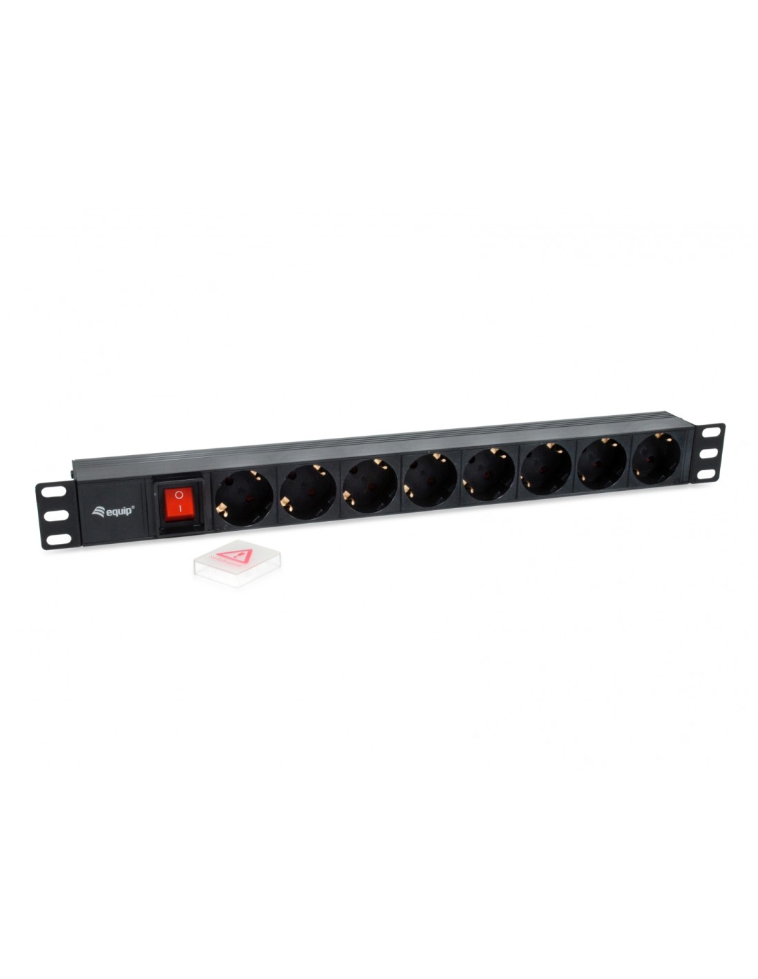 Equip unidad de distribución de energia PDU 8 salidas AC 1U negro