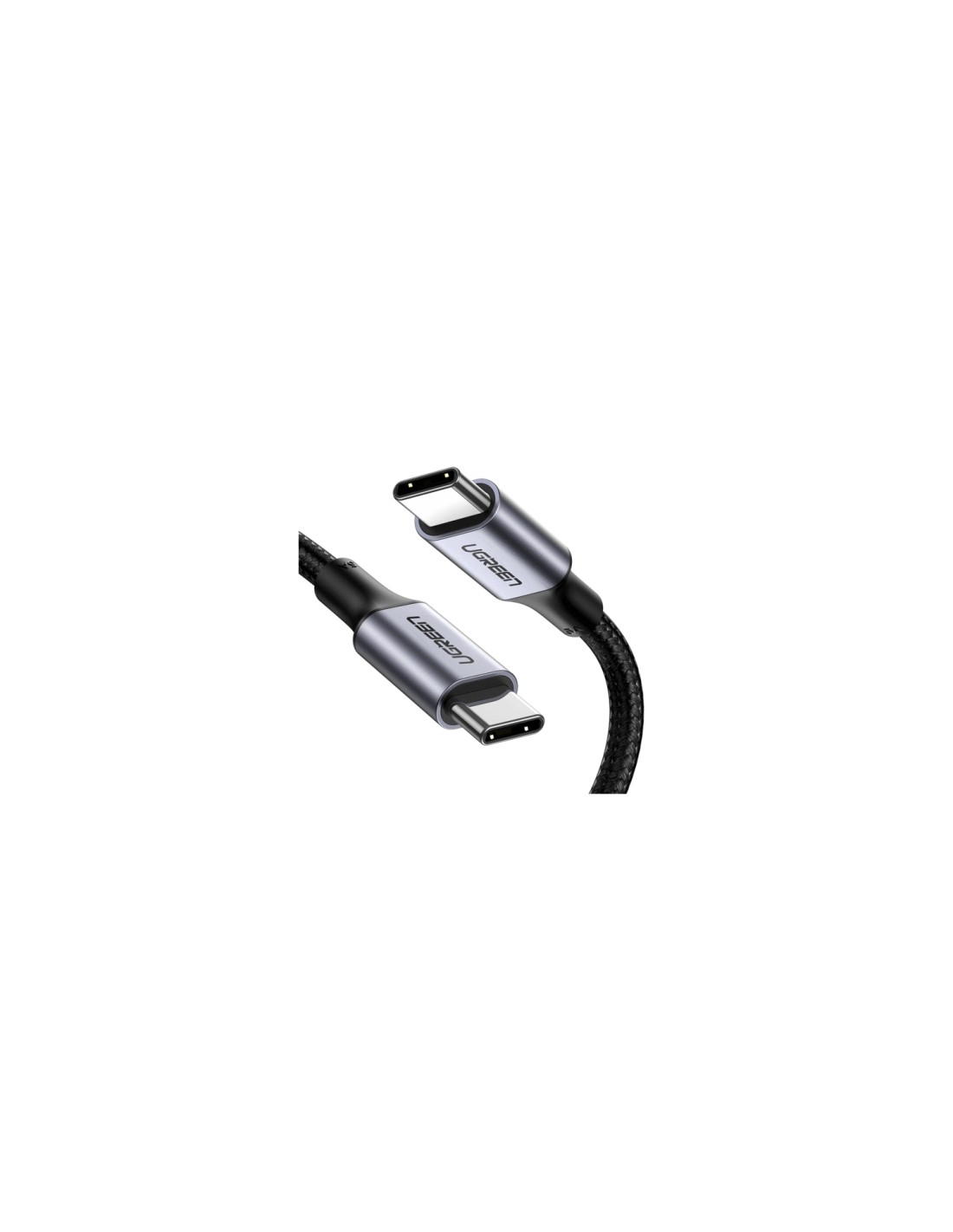 Ugreen 70427 cable USB USB 2.0 1 m USB C Negro, Plata