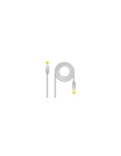 Nanocable Cable de red latiguillo RJ45 LSZH Cat.6A SFTP AWG26, Gris,