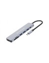 Conceptronic DONN19G base para portátil y replicador de puertos Alámbrico USB 3.2 Gen 1 (3.1 Gen 1) Type-C Gris