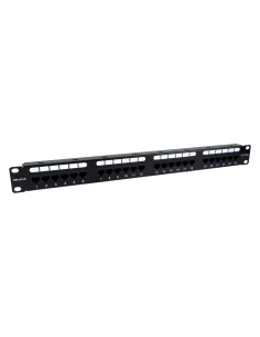 Phasak Patch panel 19" 24P Cat.6 UTP RJ45 DUAL 1U + Organizador - PU 2424