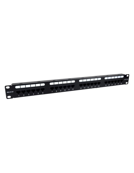 Phasak Patch panel 19" 24P Cat.6 UTP RJ45 DUAL 1U + Organizador - PU 2424