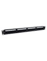 Phasak Patch panel 19" 24P Cat.6 UTP RJ45 DUAL 1U + Organizador - PU 2424