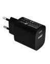 Leotec Cargador 20W 1xUSB-C PD + 1x USB-A Negro