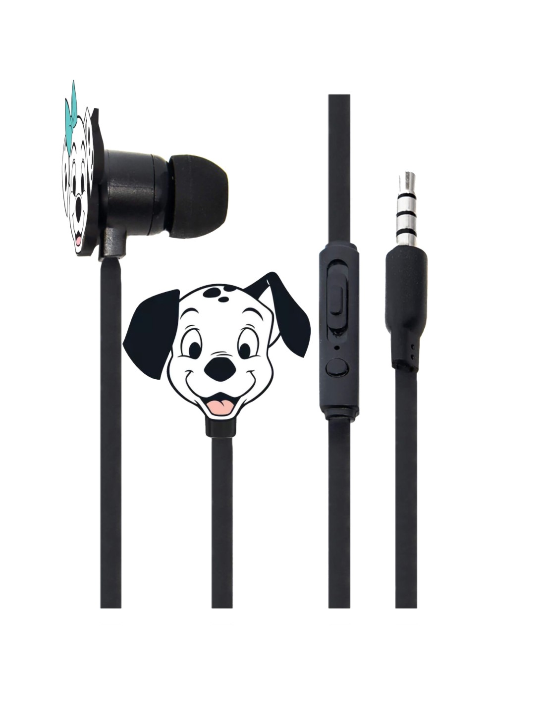 ERT Group Earphones Dalmatas 001 Disney blanco