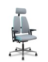 Piqueras y Crespo Silla Xilium Duo traslak X-move era gris y azul brazo 4D cabecero 2D