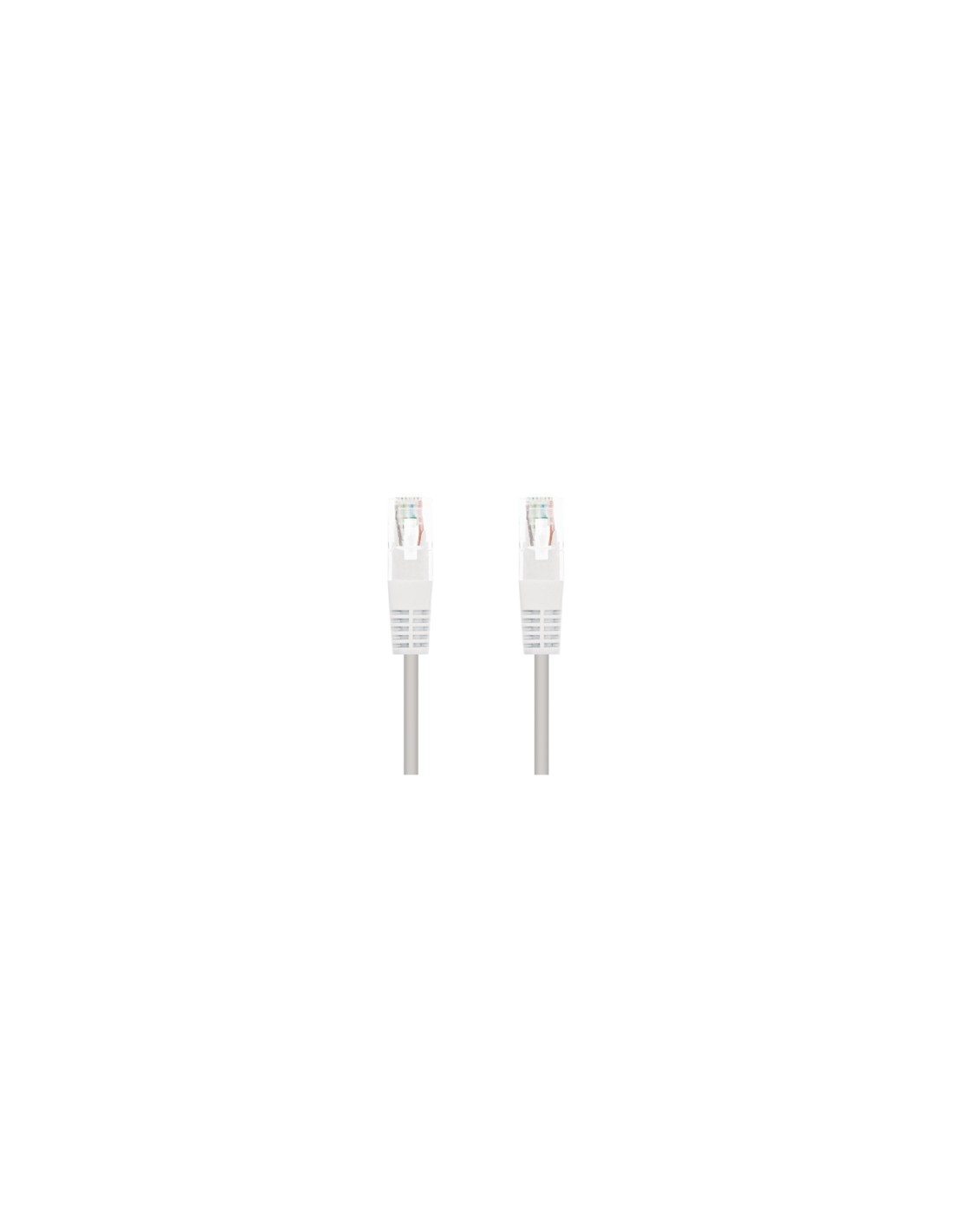 Nanocable Cable Red Latiguillo RJ45 CAT.6 UTP AWG24, Blanco, 25 cm
