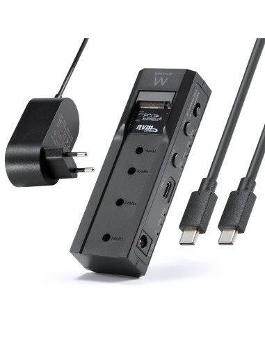 Ewent EW7065 caja para disco duro externo Carcasa de disco duro/SSD Negro 2.5/3.5"