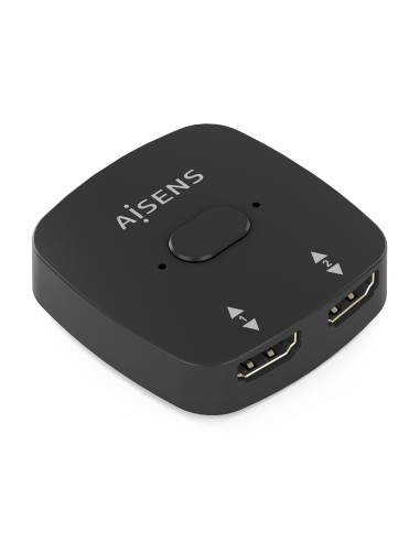 AISENS HDMI Conmutador Switch 4K@60Hz 2x1, Negro