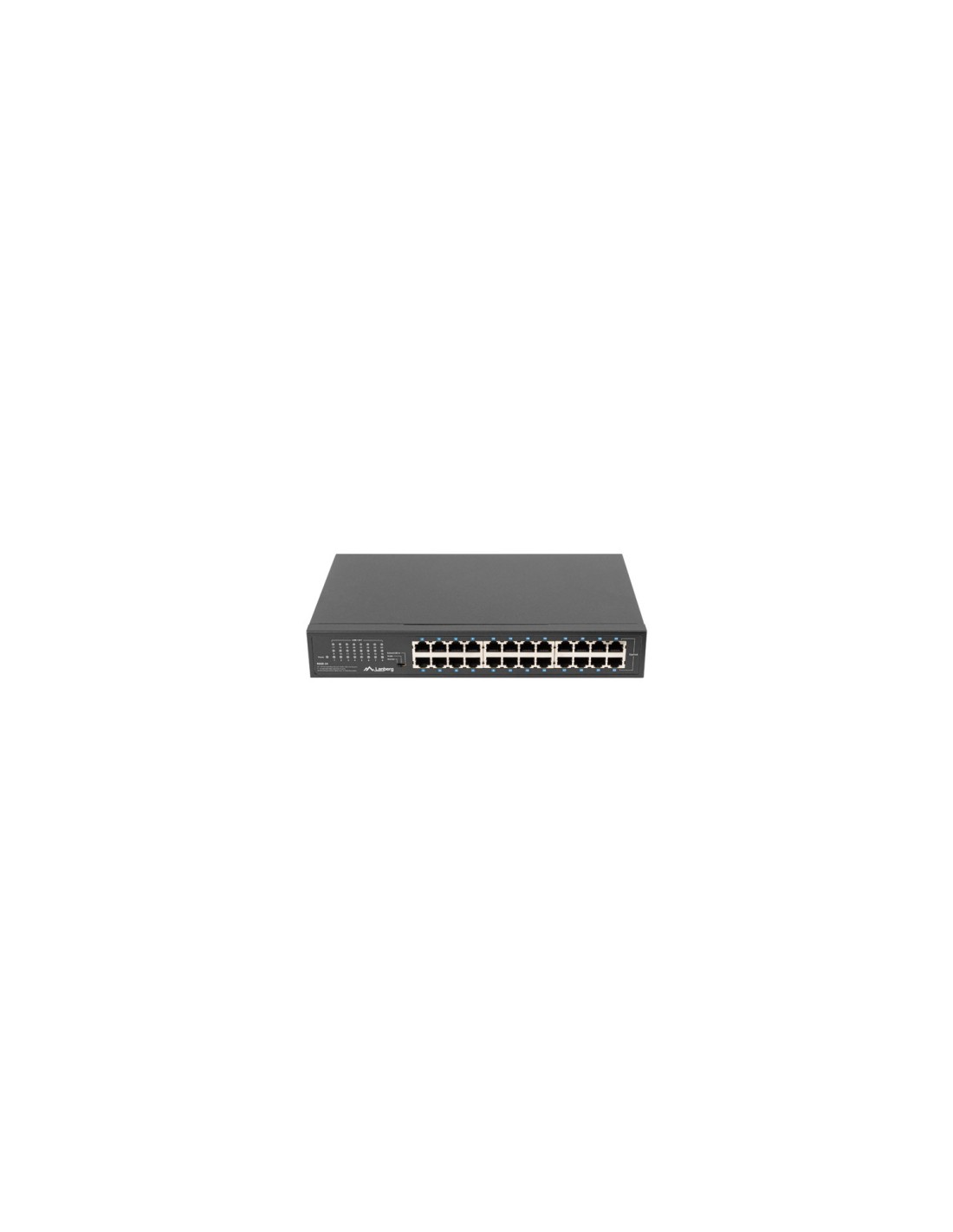 Lanberg RSGE-24 switch No administrado Gigabit Ethernet (10/100/1000) 1U Negro