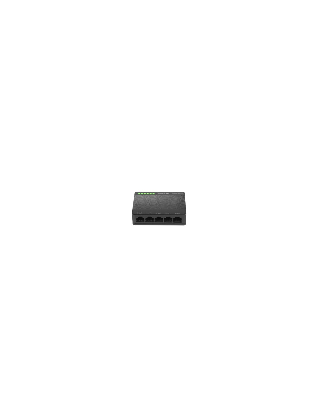 Lanberg DSP1-1005 switch No administrado Gigabit Ethernet (10/100/1000) Negro, Gris