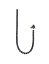 Nanocable Organizador de Cables Flexible 25 mm, Negro, 2 m