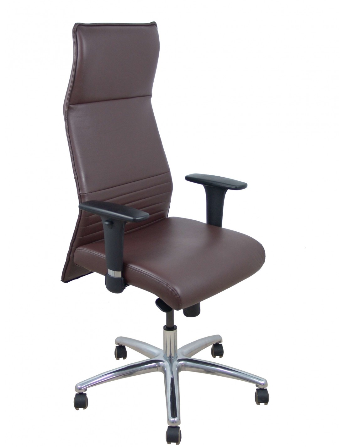 Piqueras y Crespo Sillon Albacete similpiel marron oscuro