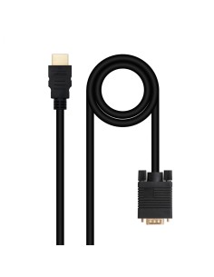 Nanocable Cable Conversor HDMI a VGA, 1.8 m, Negro