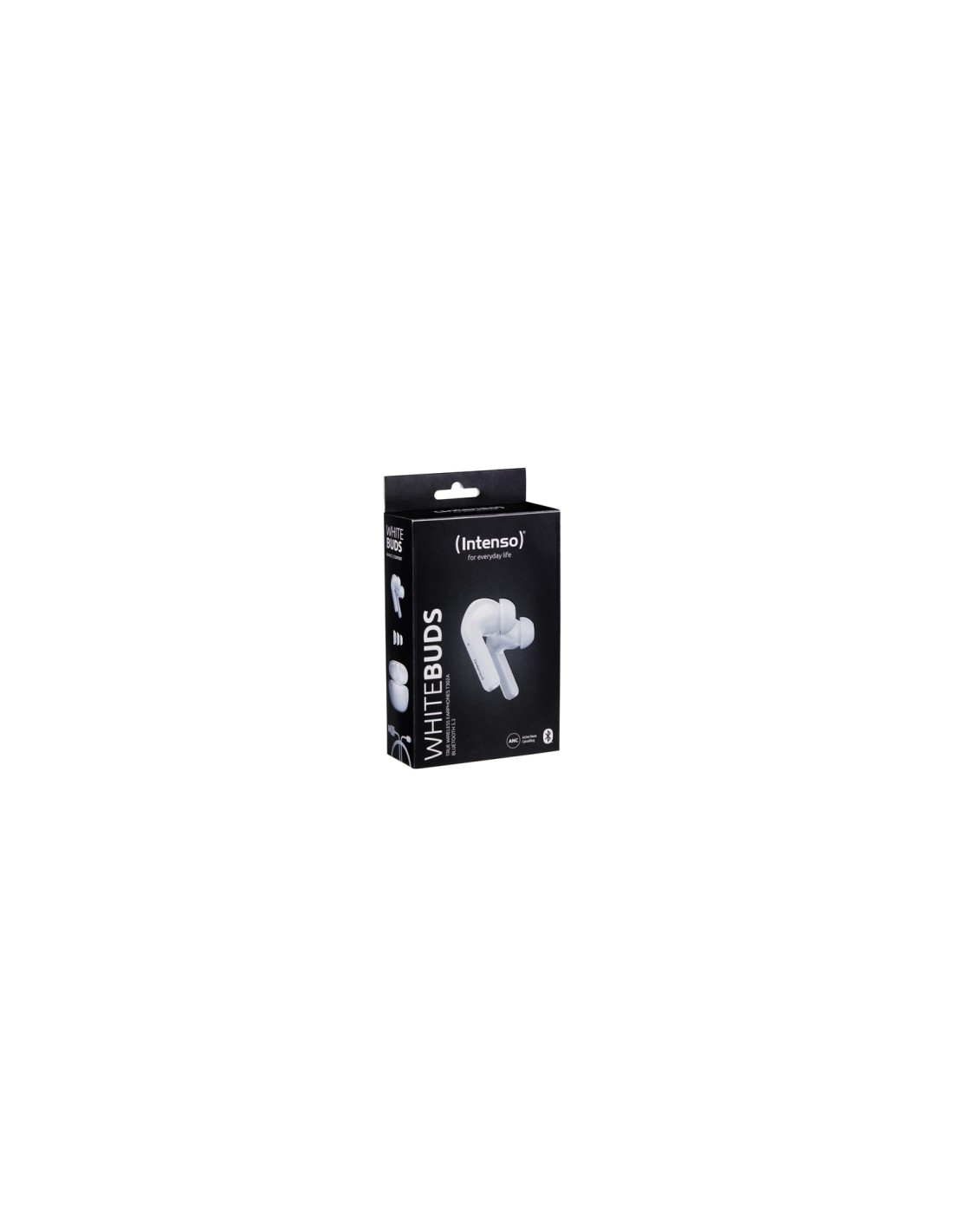 Intenso White Buds T302A Auriculares Dentro de oÍ­do Llamadas/Música/Deporte/Uso diario Blanco