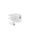 Approx APPUSBWALL20W Cargador 20W QC 1 x USB A + 1 USB C + cable