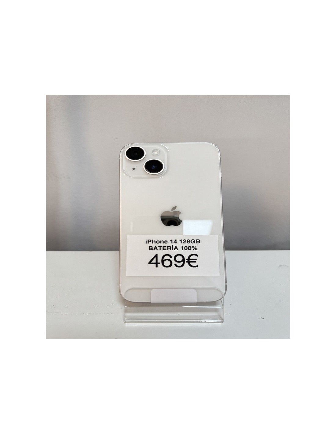 iPhone 14 128GB - Batería 100% - Blanco Reacondicionado