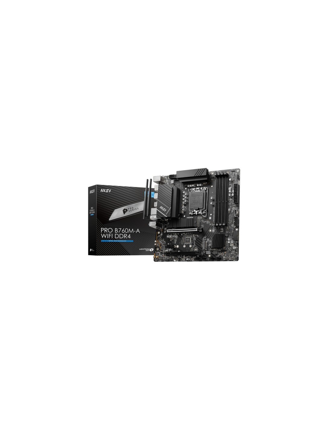 MSI PRO B760M-A WIFI DDR4 placa base Intel B760 LGA 1700 micro ATX