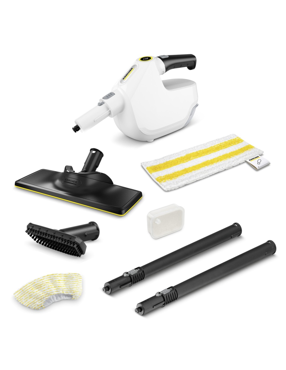 Kärcher SC 1 Multi & Up Limpiador a vapor portátil 0,2 L 1300 W Negro, Amarillo