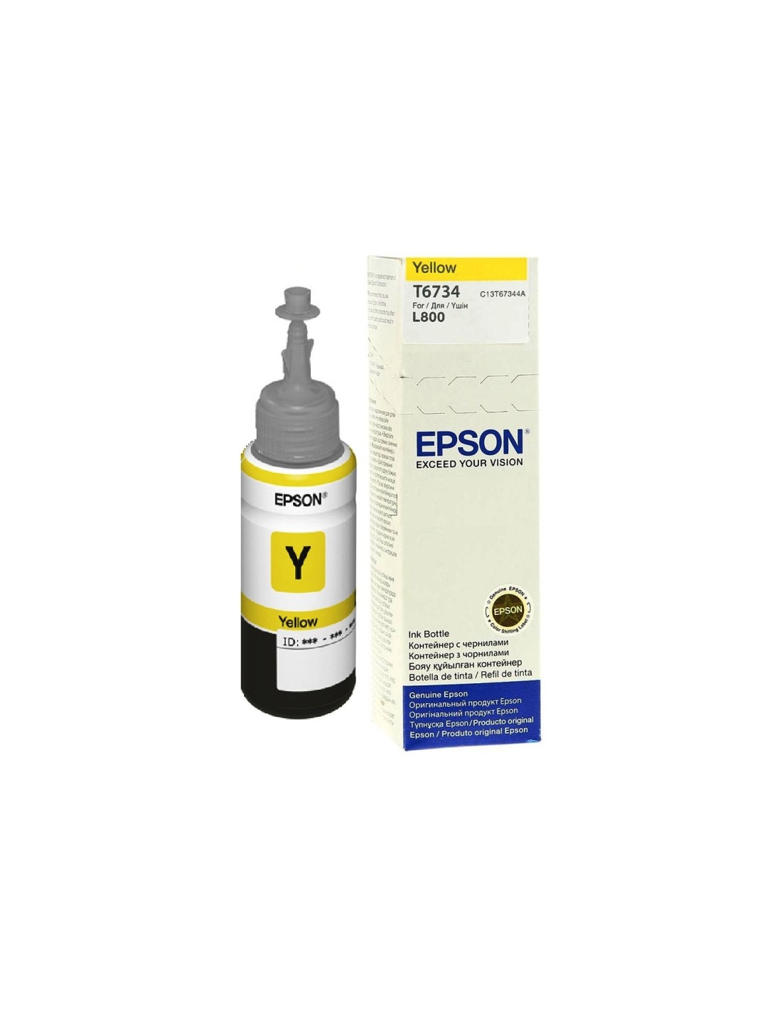 Epson T6734 cartucho de tinta 1 pieza(s) Original Rendimiento estándar Amarillo