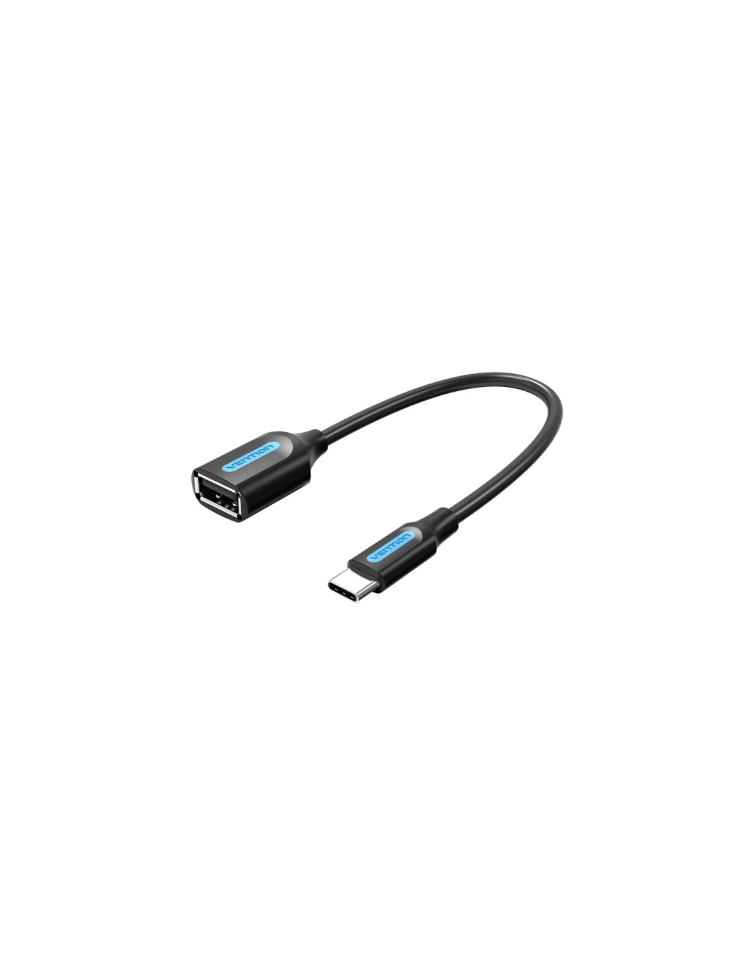 Vention Conversor CCSBB/ USB Tipo-C Macho - USB Hembra/ 15cm/ Negro