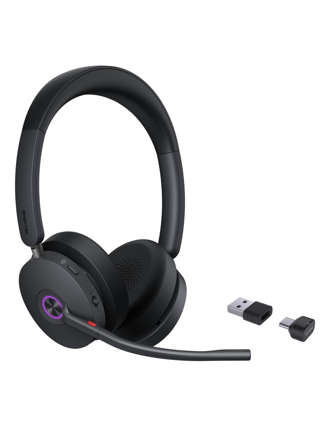 Yealink BH74 Teams USB-C/A Auriculares Inalámbrico Diadema Oficina/Centro de llamadas USB Type-C / USB Type-A Bluetooth Negro