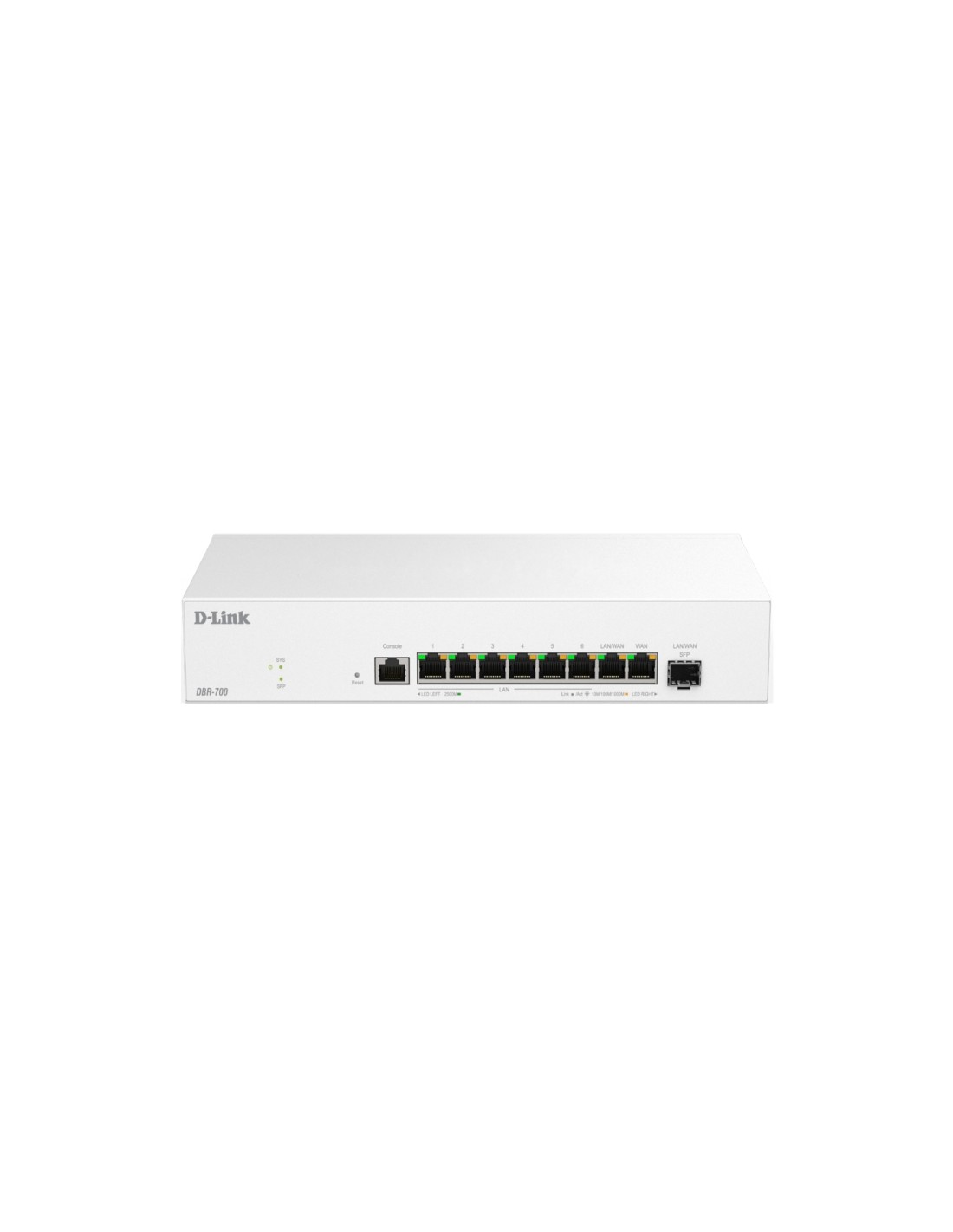 D-Link DBR-700 router 2.5 Gigabit Ethernet Blanco