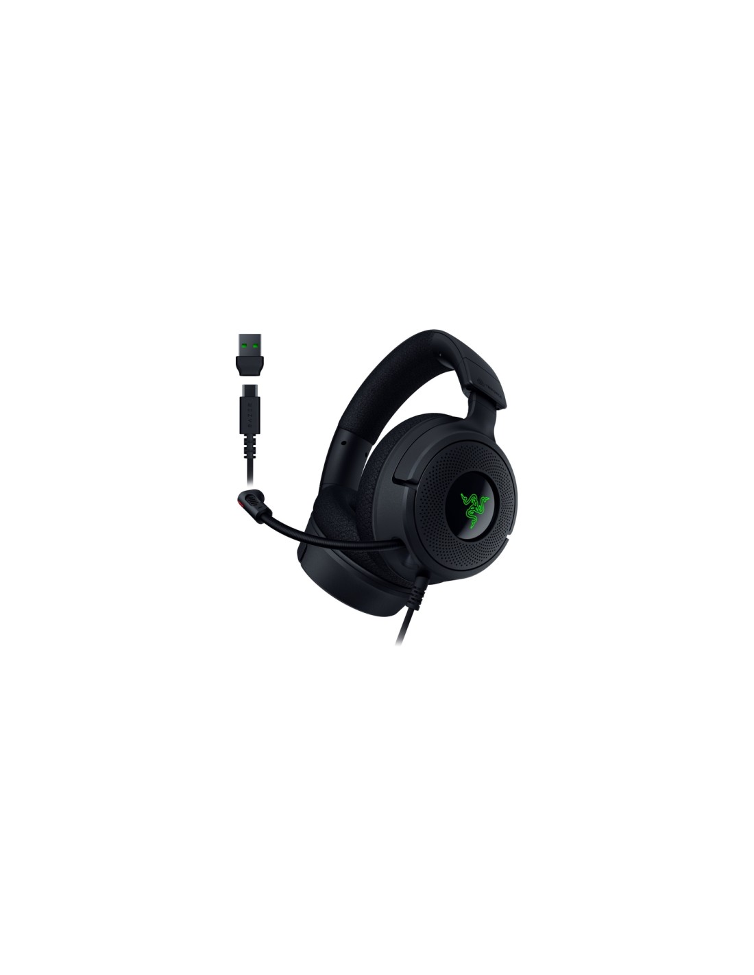 Razer Kraken V4 X Auriculares Alámbrico Diadema Juego USB Type-C / USB Type-A Negro